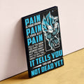 Dragon Ball Wall Art - Dragon Ball Poster - Dragon Ball Canvas - PAIN - You Are Not Dead Yet - Vegeta - Super Saiyan Blue - DR057 - Vertical Poster - Vertical Canvas