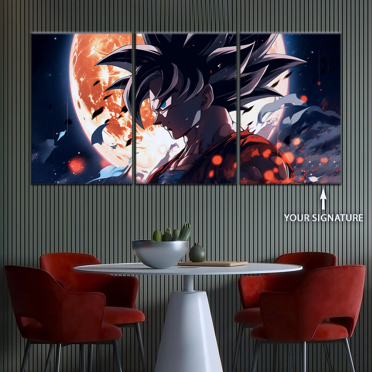 Dragon Ball Super Canvas Wall Art - DR5025 - Super Saiyan Goku