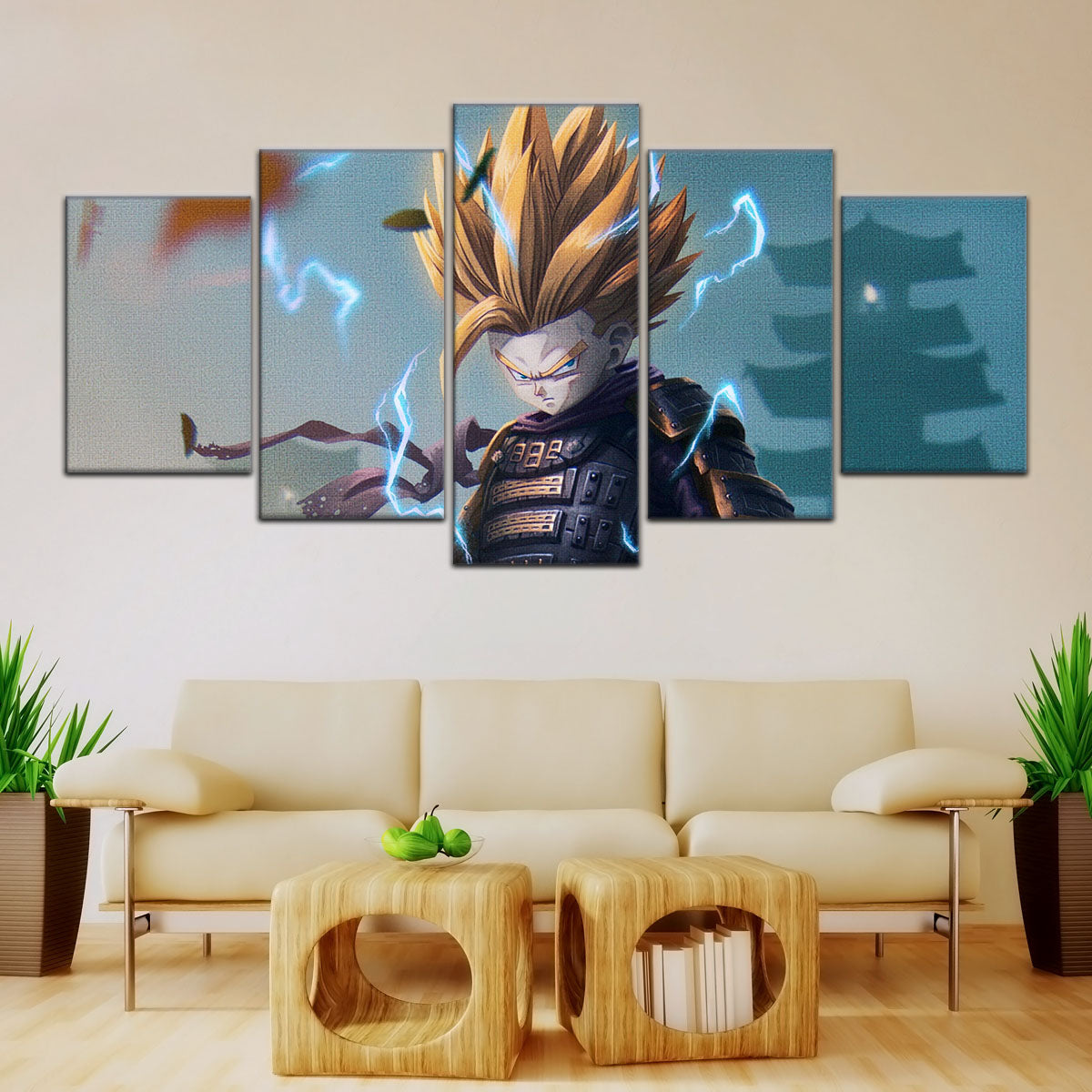 Dragon Ball Canvas Wall Art - DR5105 - Super Saiyan Gohan - Samurai Warrior