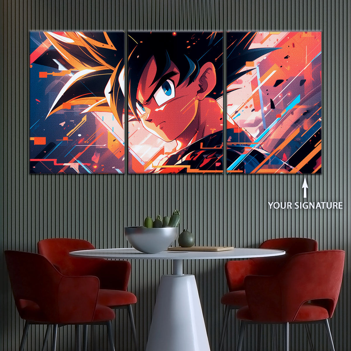 Dragon Ball Canvas Wall Art - DR5035 - Super Saiyan Goku