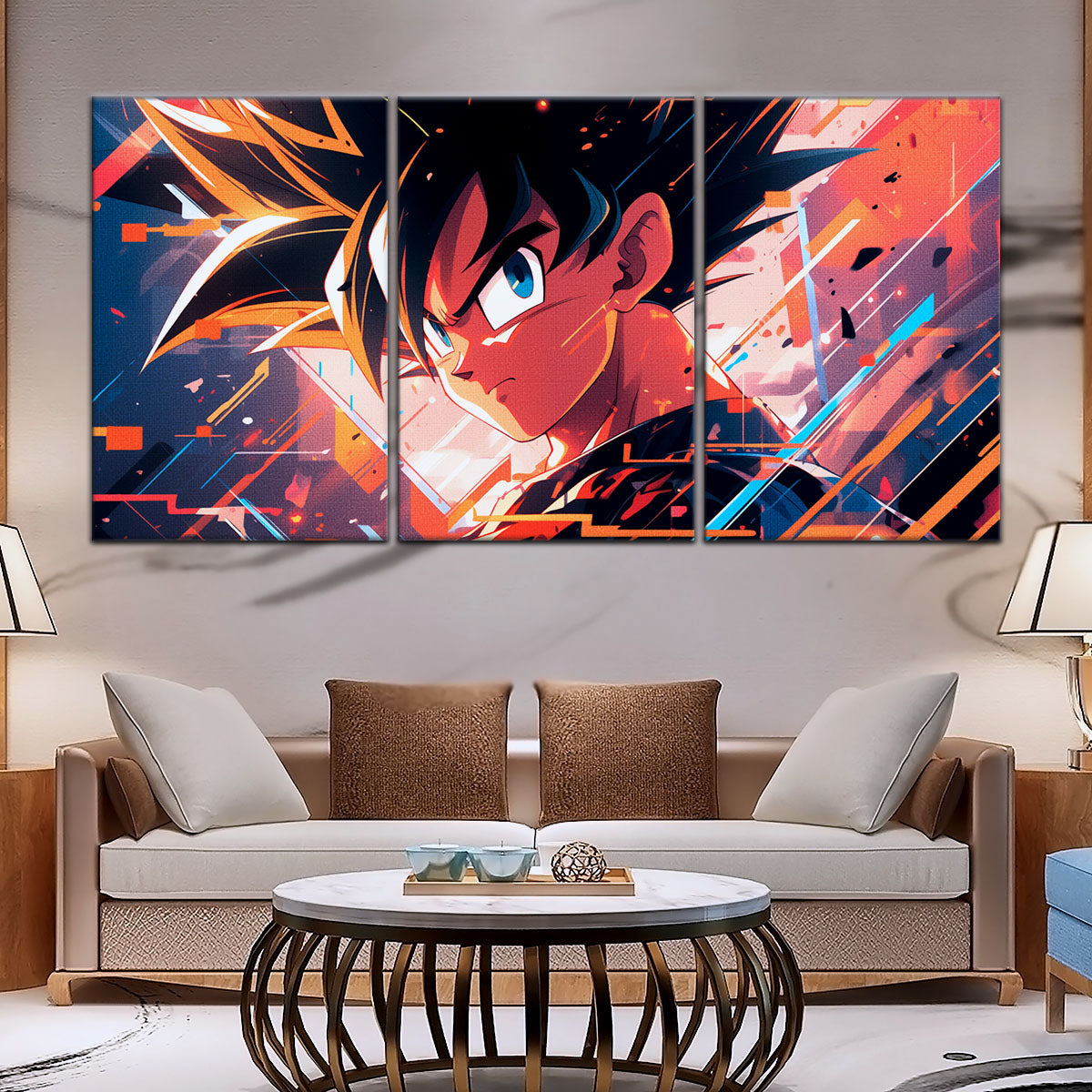Dragon Ball Canvas Wall Art - DR5035 - Super Saiyan Goku