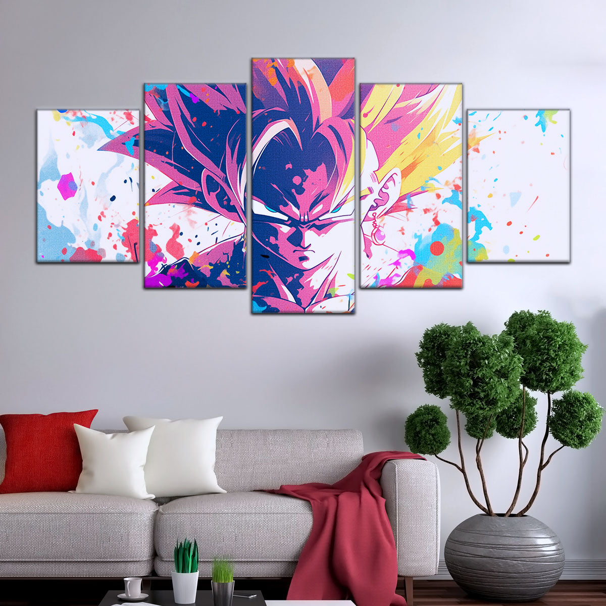 Dragon Ball Canvas Wall Art - DR5038 - Super Saiyan Goku
