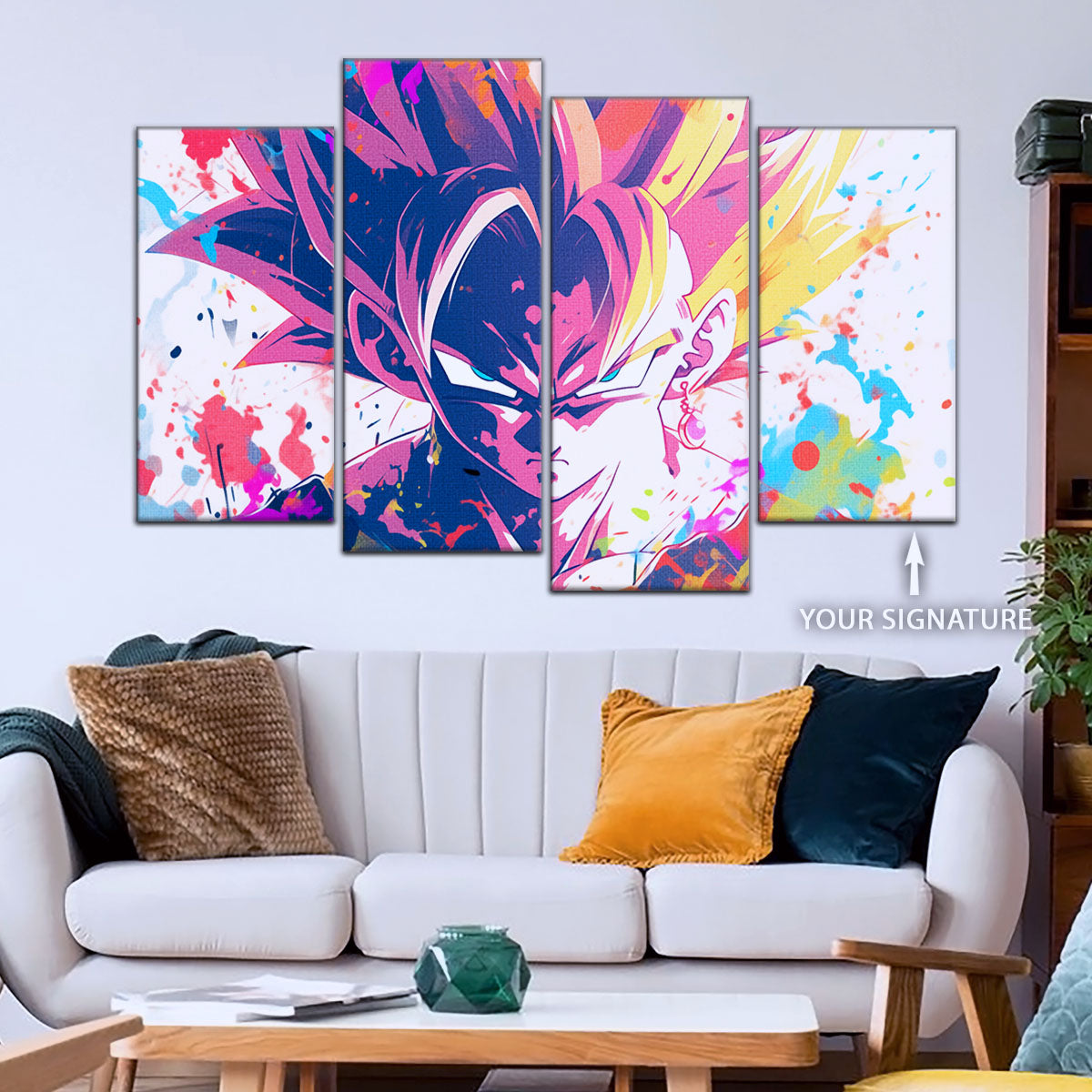 Dragon Ball Canvas Wall Art - DR5038 - Super Saiyan Goku