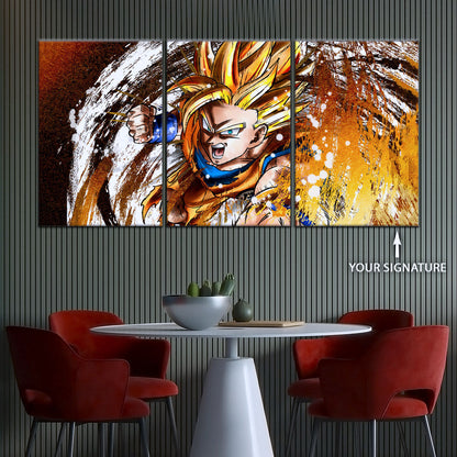 Dragon Ball Canvas Wall Art - DR5039 - Super Saiyan Goku