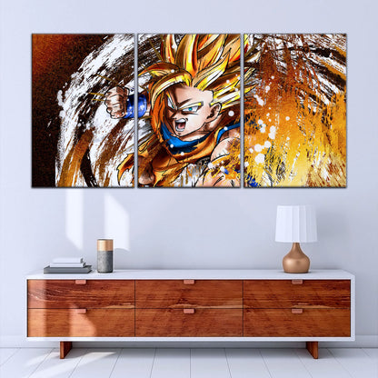 Dragon Ball Canvas Wall Art - DR5039 - Super Saiyan Goku