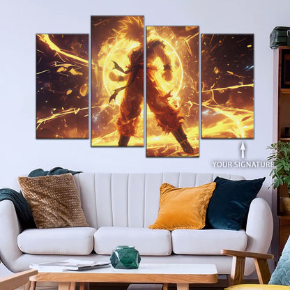 Dragon Ball Canvas Wall Art - DR5042 - Super Saiyan Goku