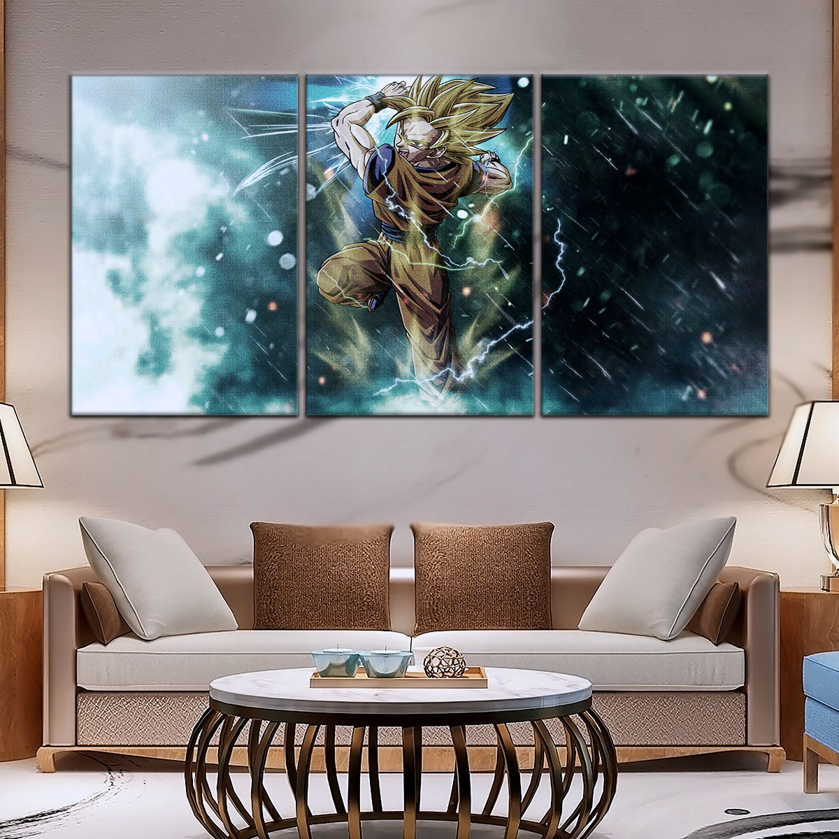 Dragon Ball Canvas Wall Art - DR5044 - Super Saiyan Goku