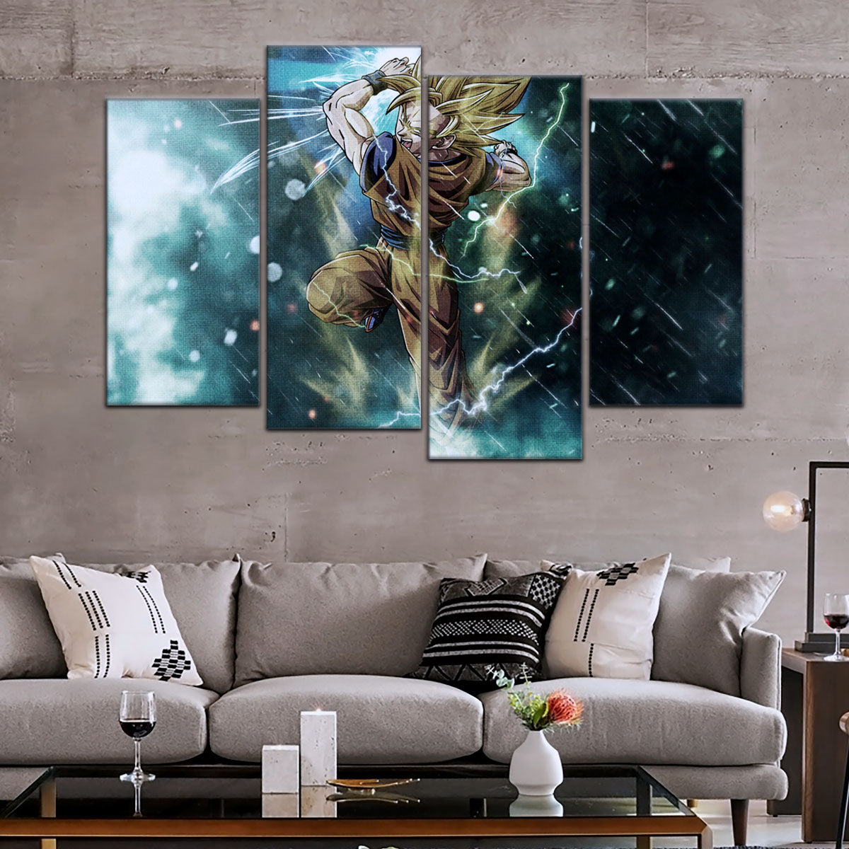 Dragon Ball Canvas Wall Art - DR5044 - Super Saiyan Goku