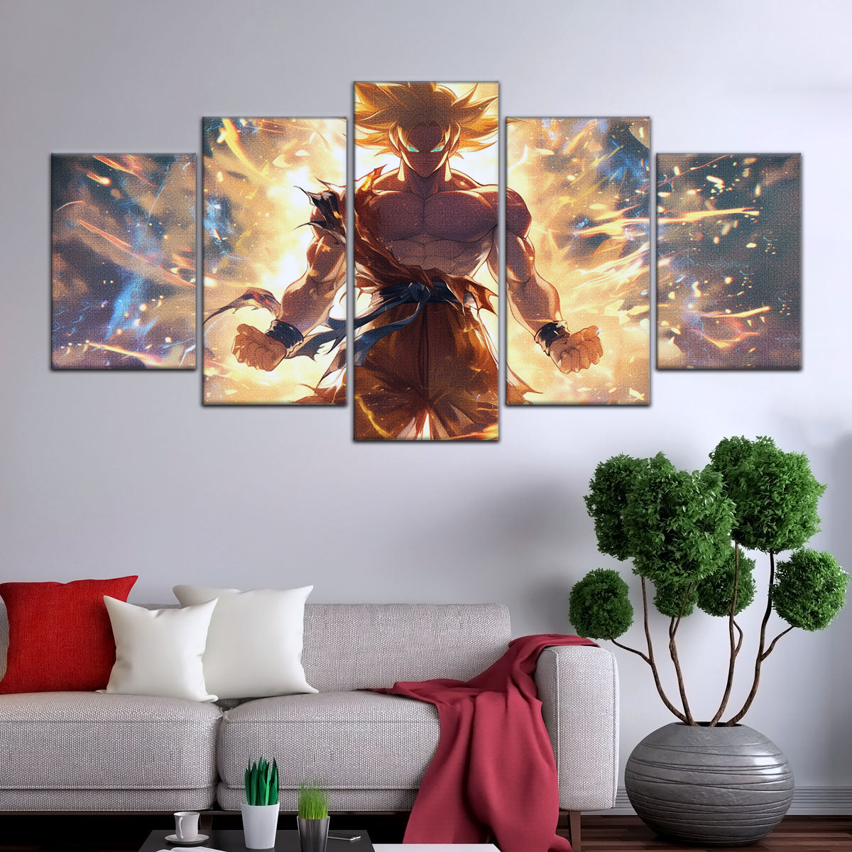 Dragon Ball Canvas Wall Art - DR5082 - Super Saiyan Goku