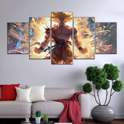 Dragon Ball Canvas Wall Art - DR5082 - Super Saiyan Goku