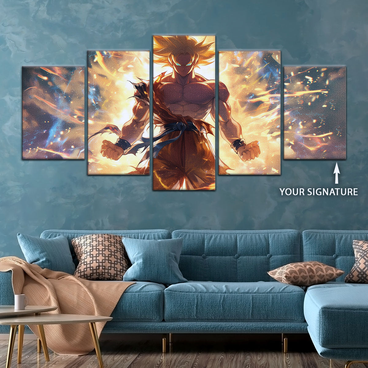 Dragon Ball Canvas Wall Art - DR5082 - Super Saiyan Goku