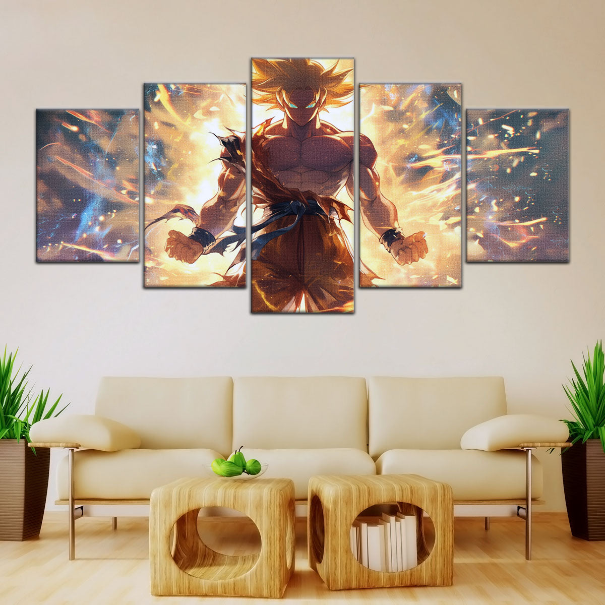 Dragon Ball Canvas Wall Art - DR5082 - Super Saiyan Goku