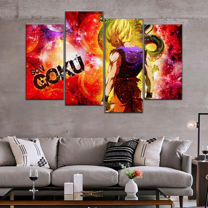 Dragon Ball Canvas Wall Art - DR5070 - Super Saiyan Goku - Shenron