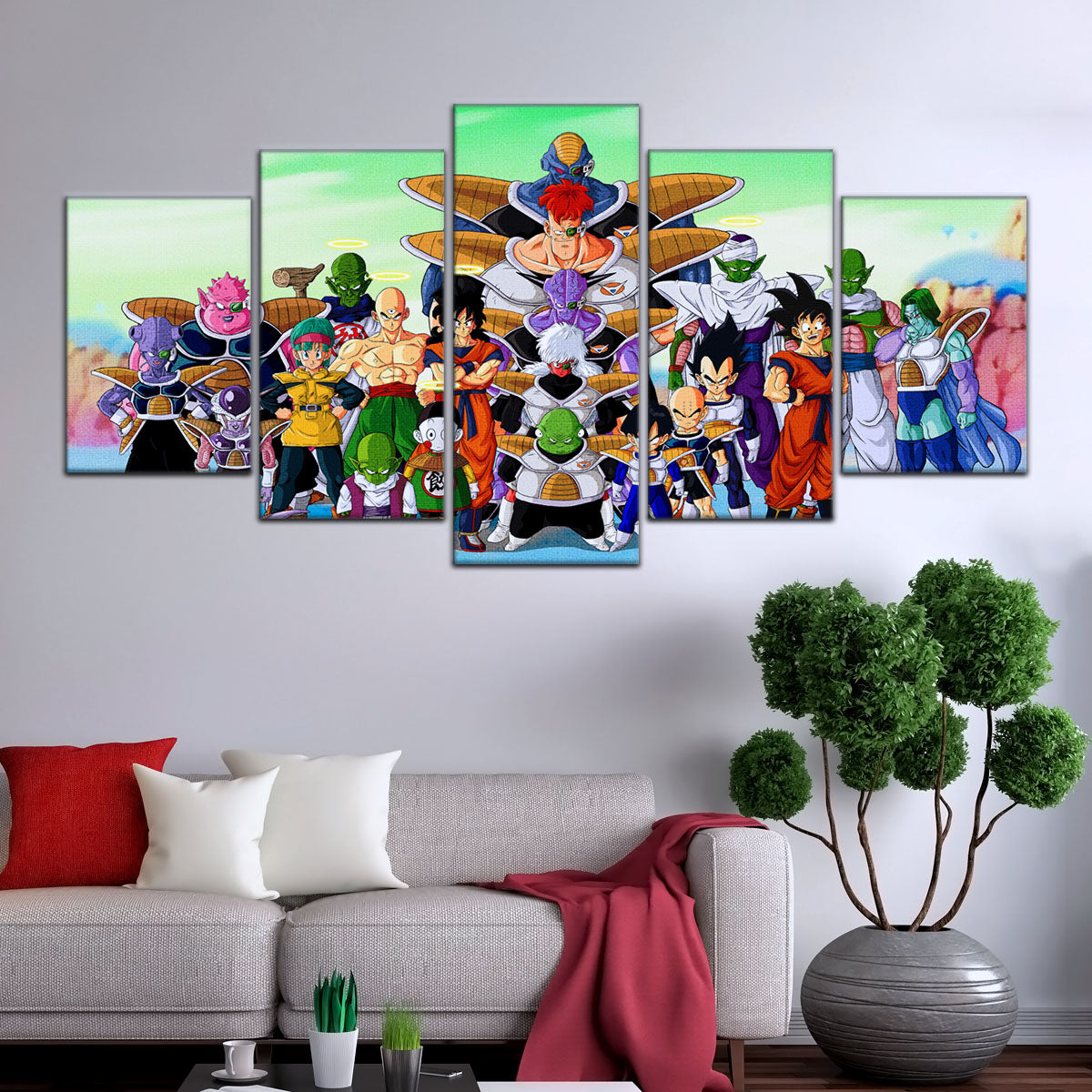 Dragon Ball Canvas Wall Art - DR5072 - Goku vs Ginyu Force Namek Saga