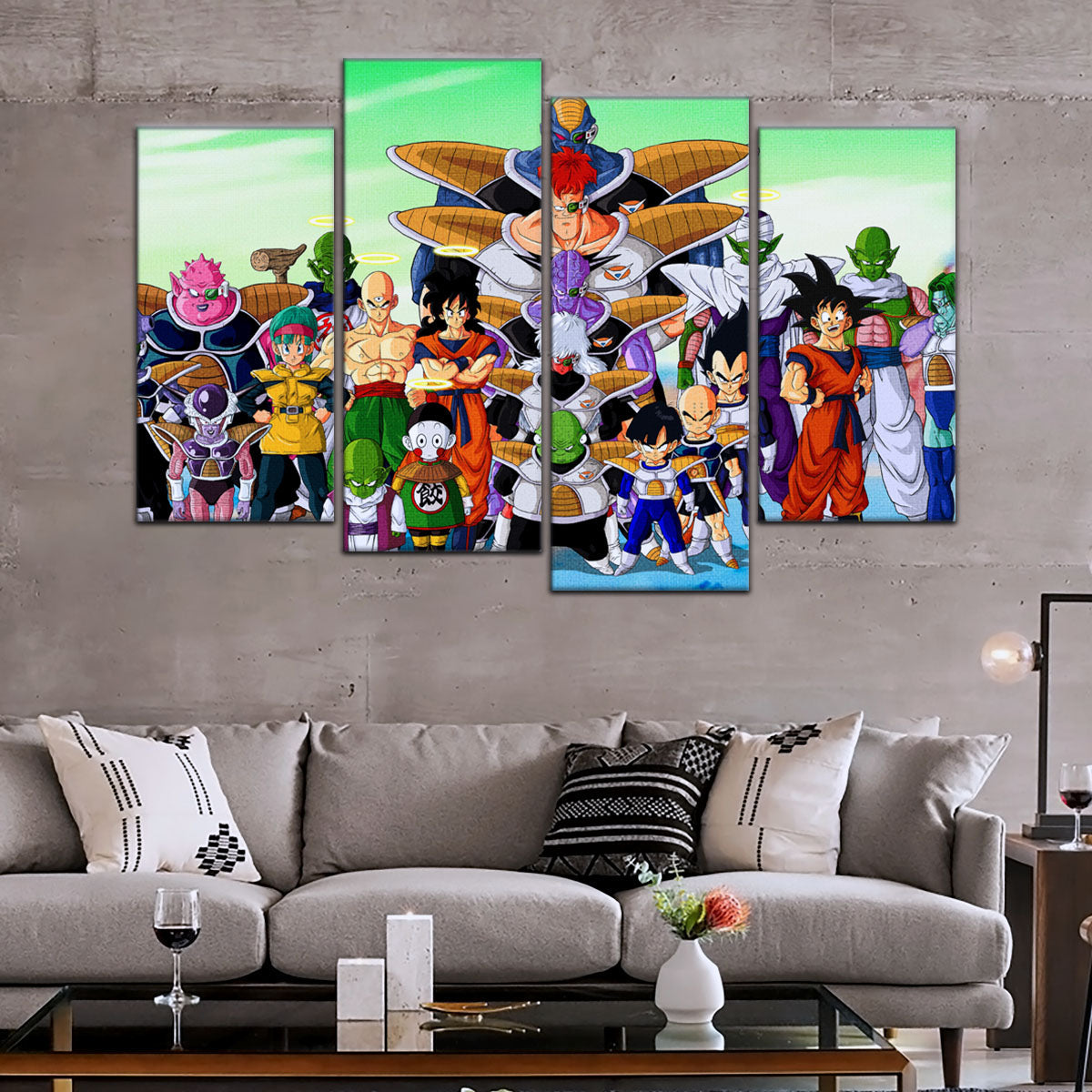 Dragon Ball Canvas Wall Art - DR5072 - Goku vs Ginyu Force Namek Saga