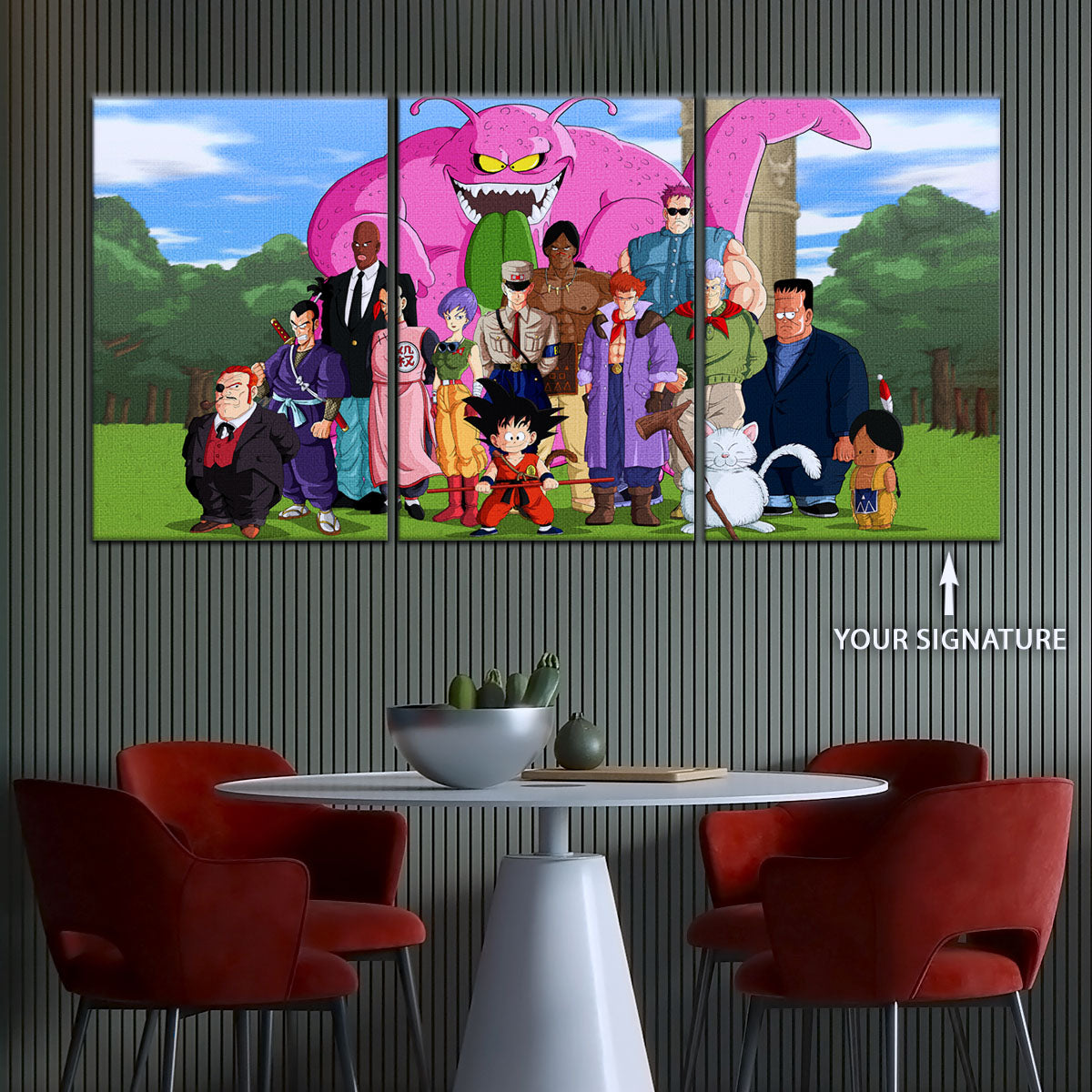 Dragon Ball Canvas Wall Art - DR5068 - Goku vs Red Ribbon Army