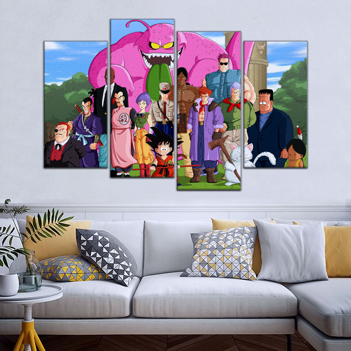 Dragon Ball Canvas Wall Art - DR5068 - Goku vs Red Ribbon Army