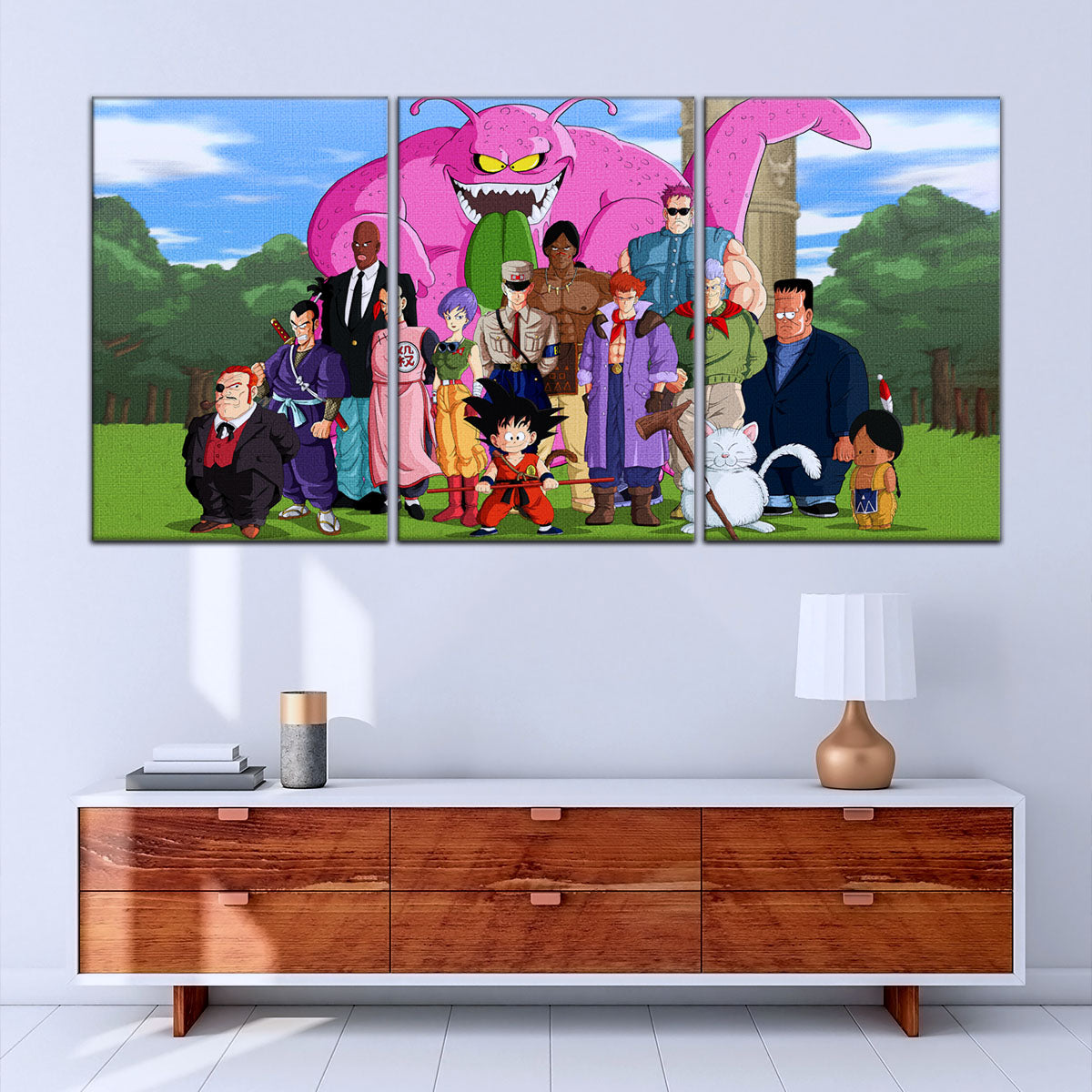 Dragon Ball Canvas Wall Art - DR5068 - Goku vs Red Ribbon Army