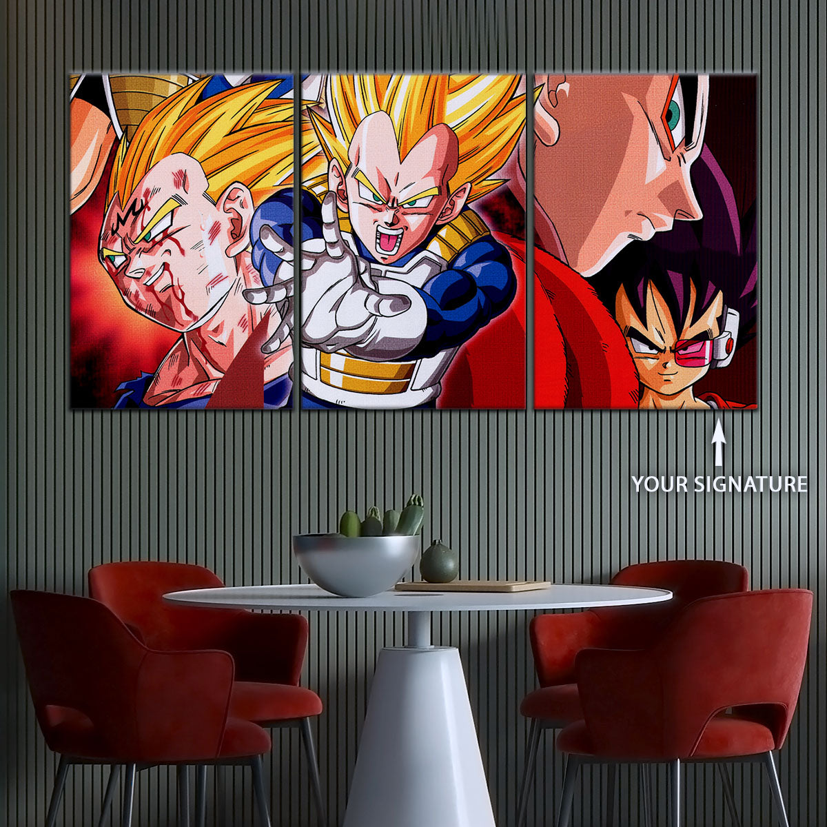 Dragon Ball Canvas Wall Art - DR5117 - Majin Vegeta - Super Saiyan