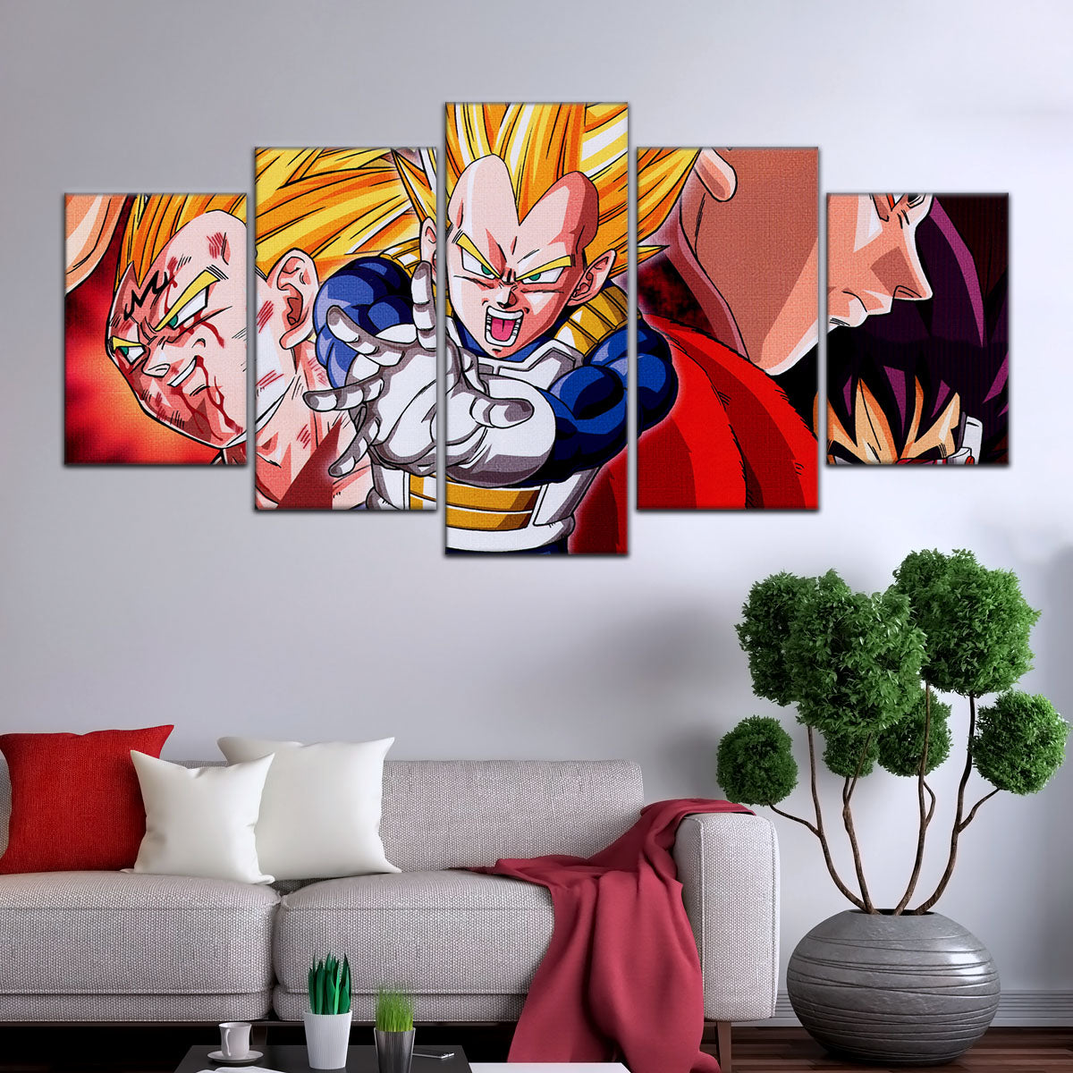 Dragon Ball Canvas Wall Art - DR5117 - Majin Vegeta - Super Saiyan