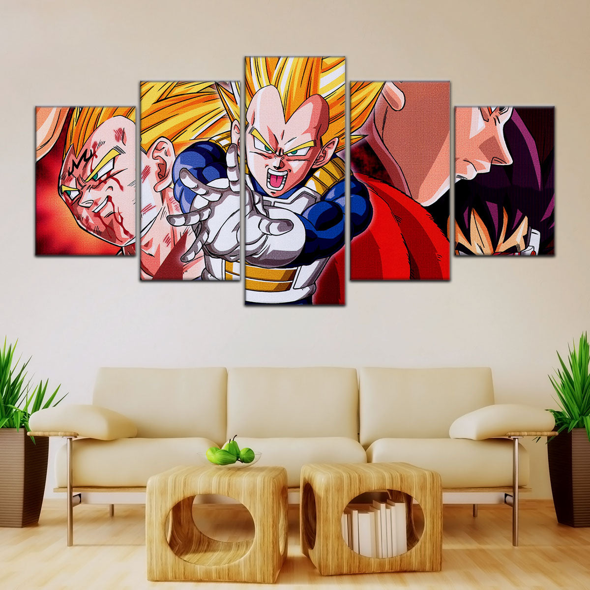 Dragon Ball Canvas Wall Art - DR5117 - Majin Vegeta - Super Saiyan