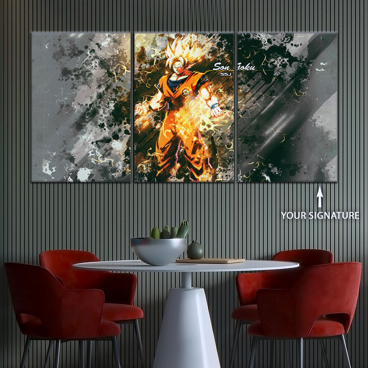 Dragon Ball Canvas Wall Art - DR5037 - Super Saiyan Goku