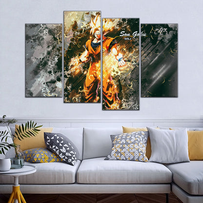 Dragon Ball Canvas Wall Art - DR5037 - Super Saiyan Goku