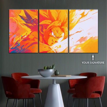 Dragon Ball Canvas Wall Art - DR5040 - Super Saiyan Goku
