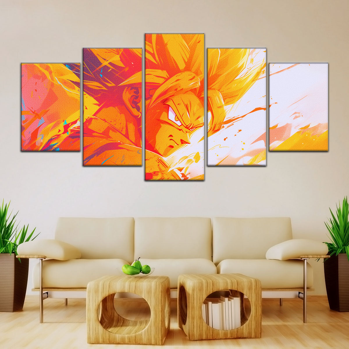 Dragon Ball Canvas Wall Art - DR5040 - Super Saiyan Goku