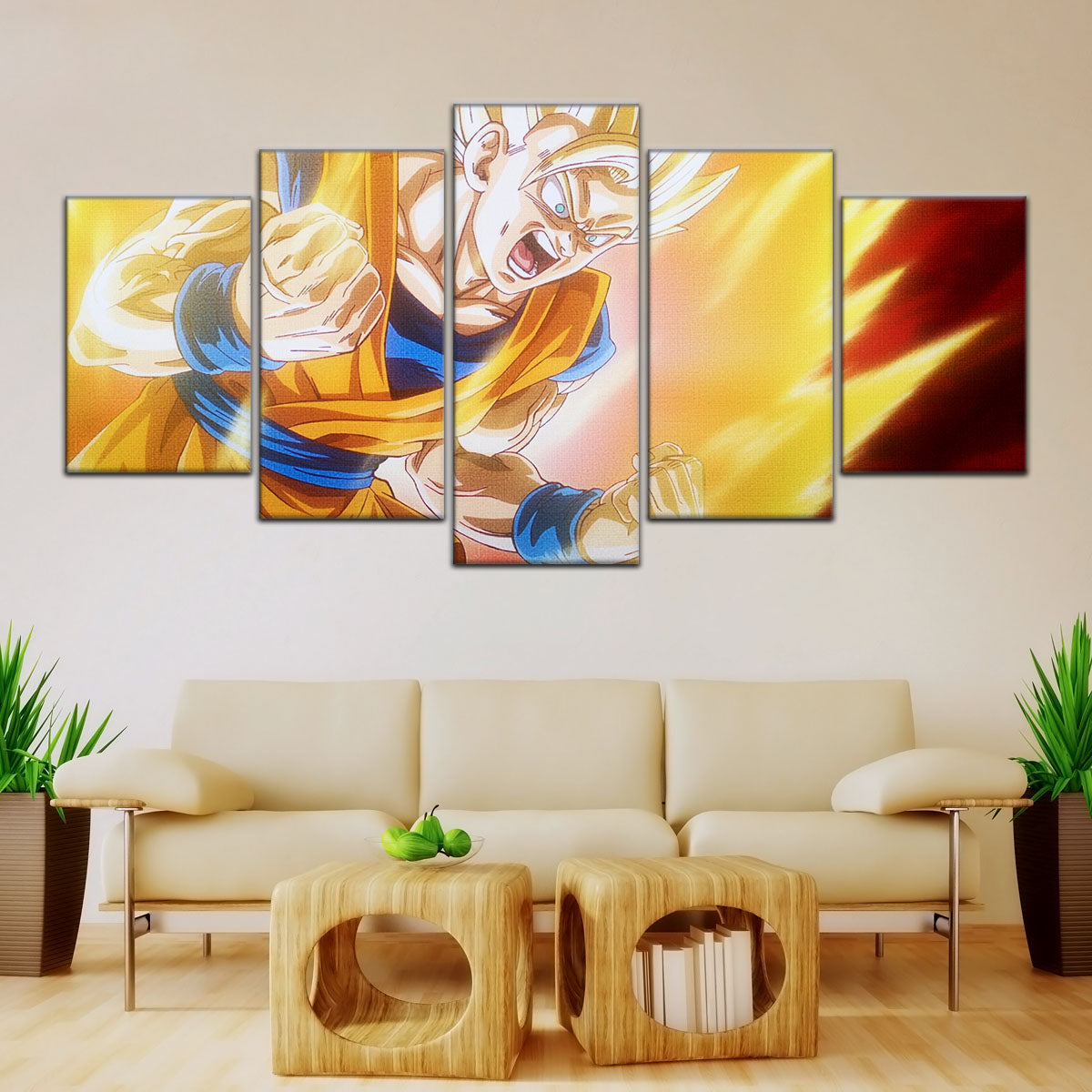 Dragon Ball Canvas Wall Art - DR5043 - Super Saiyan Goku