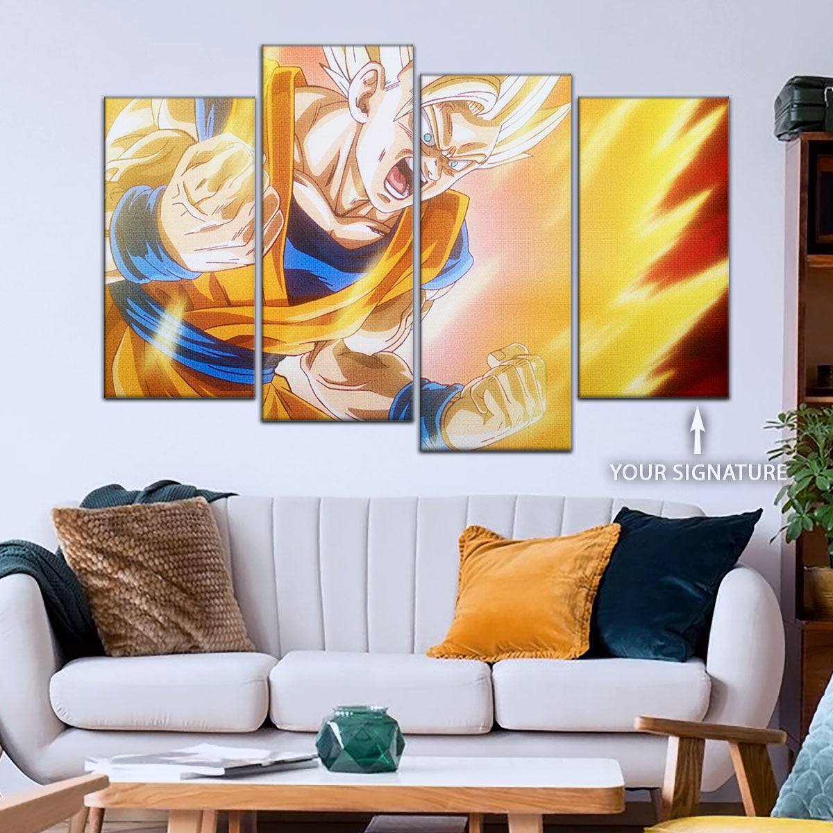 Dragon Ball Canvas Wall Art - DR5043 - Super Saiyan Goku