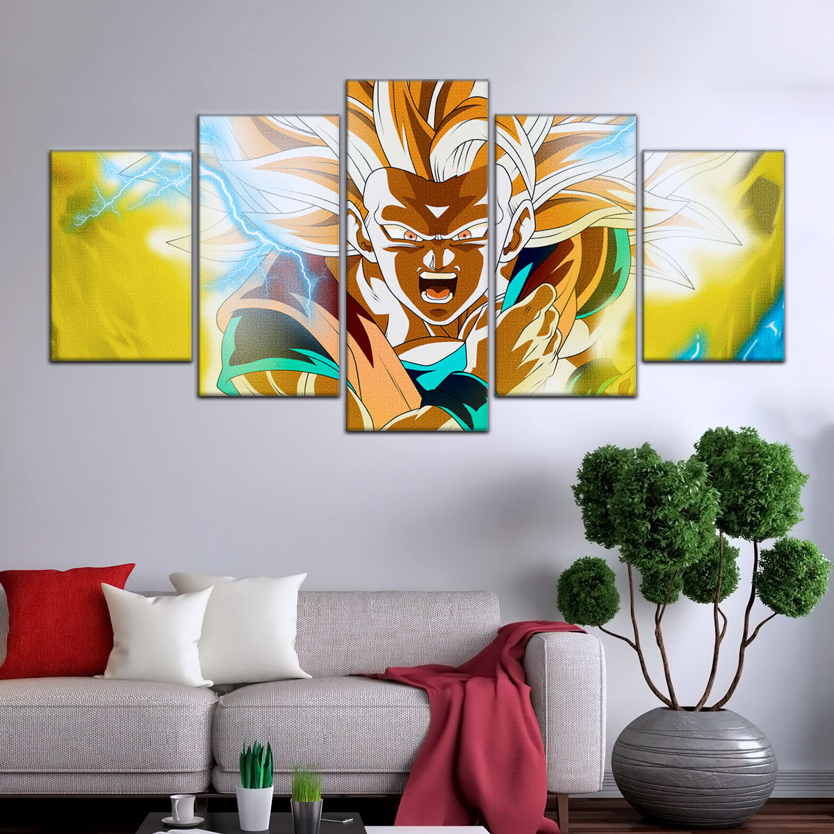 Dragon Ball Canvas Wall Art- DR5046 - Super Saiyan Goku