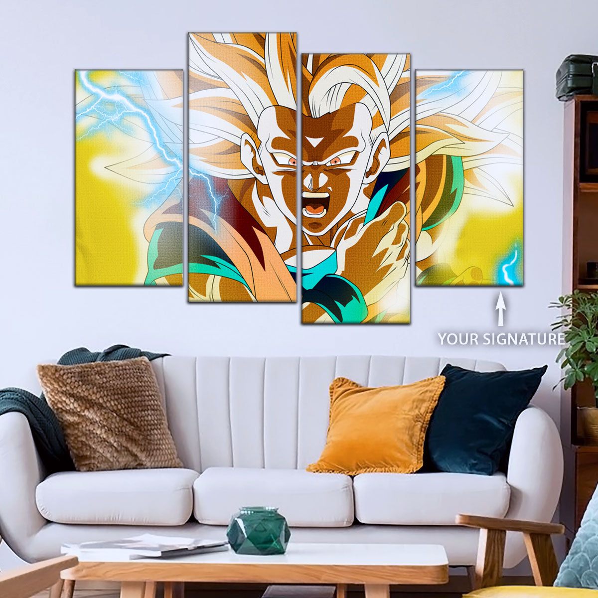 Dragon Ball Canvas Wall Art- DR5046 - Super Saiyan Goku