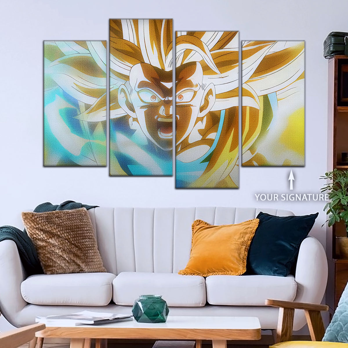 Dragon Ball Canvas Wall Art - DR5071 - Super Saiyan Goku