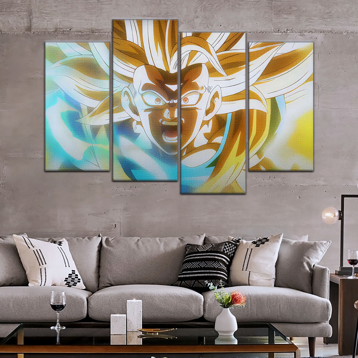 Dragon Ball Canvas Wall Art - DR5071 - Super Saiyan Goku