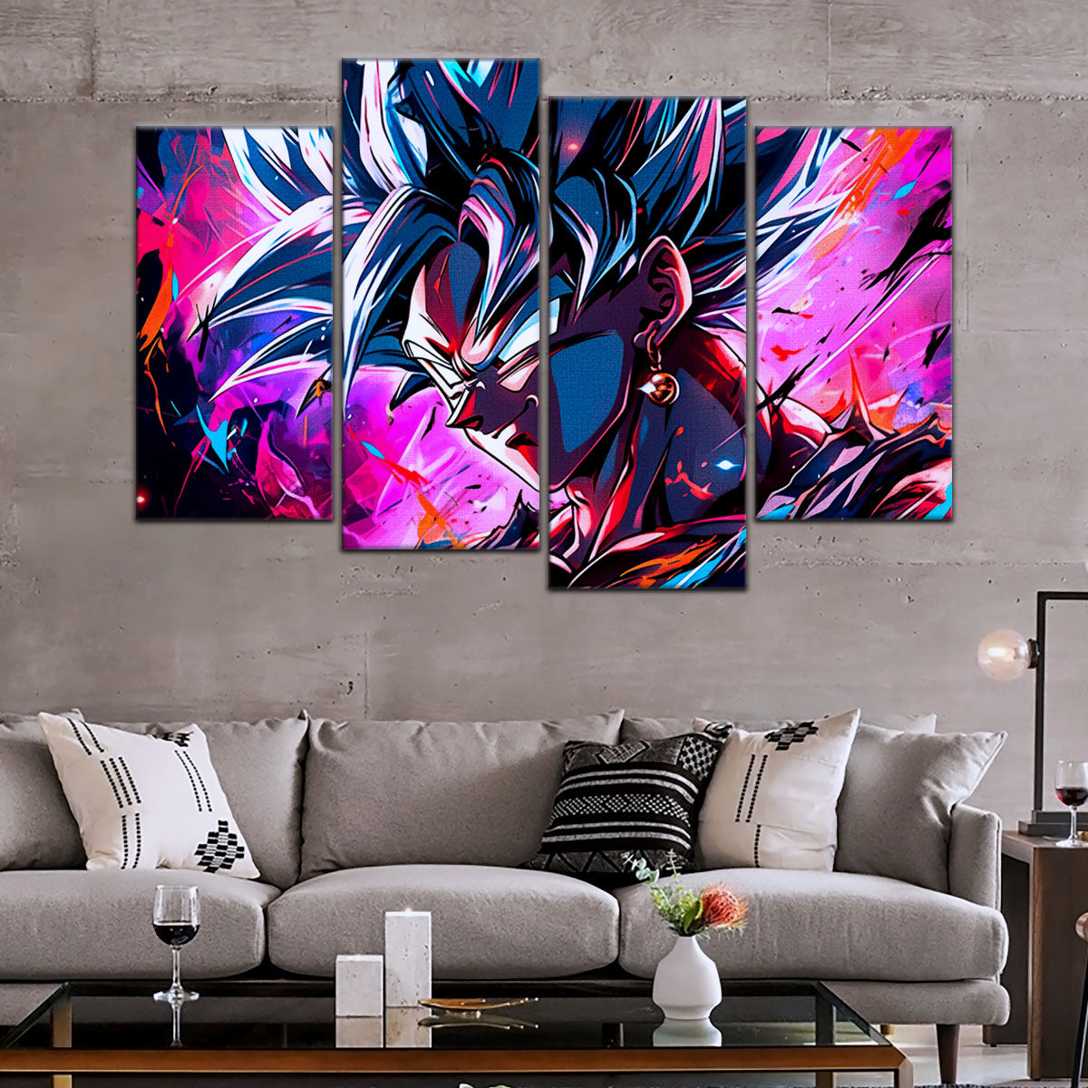 Dragon Ball Canvas Wall Art - DR5128 - Super Saiyan Vegito