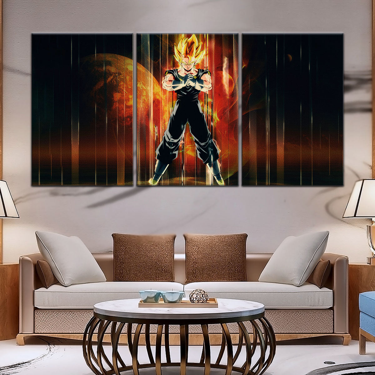 Dragon Ball Canvas Wall Art - DR5129 - Super Saiyan Vegito