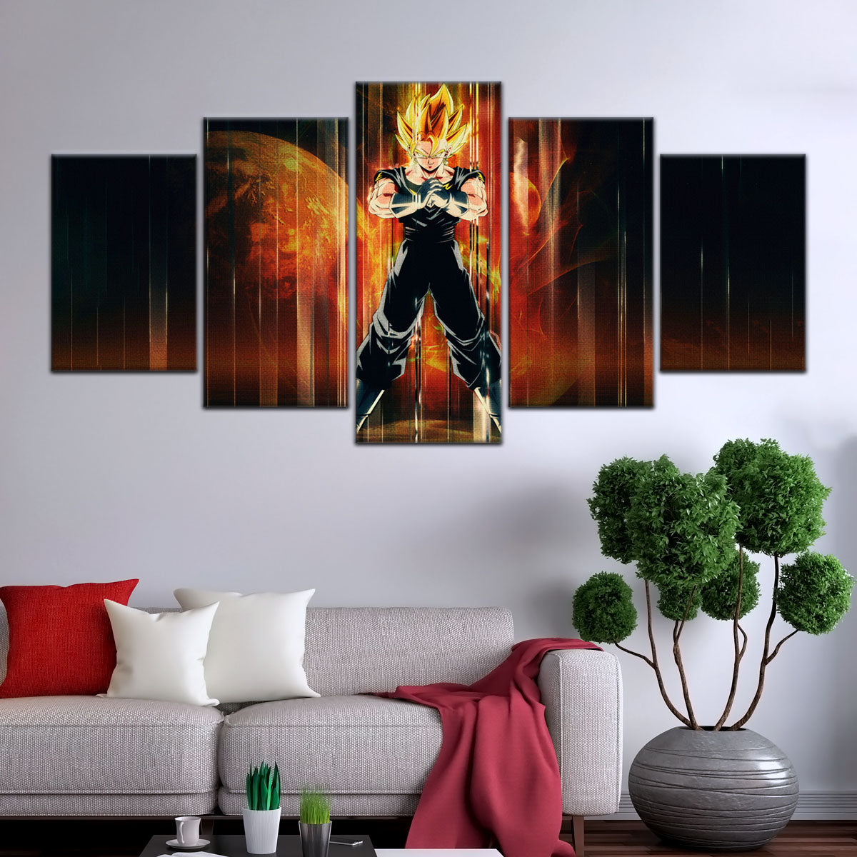 Dragon Ball Canvas Wall Art - DR5129 - Super Saiyan Vegito