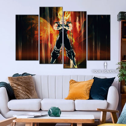 Dragon Ball Canvas Wall Art - DR5129 - Super Saiyan Vegito