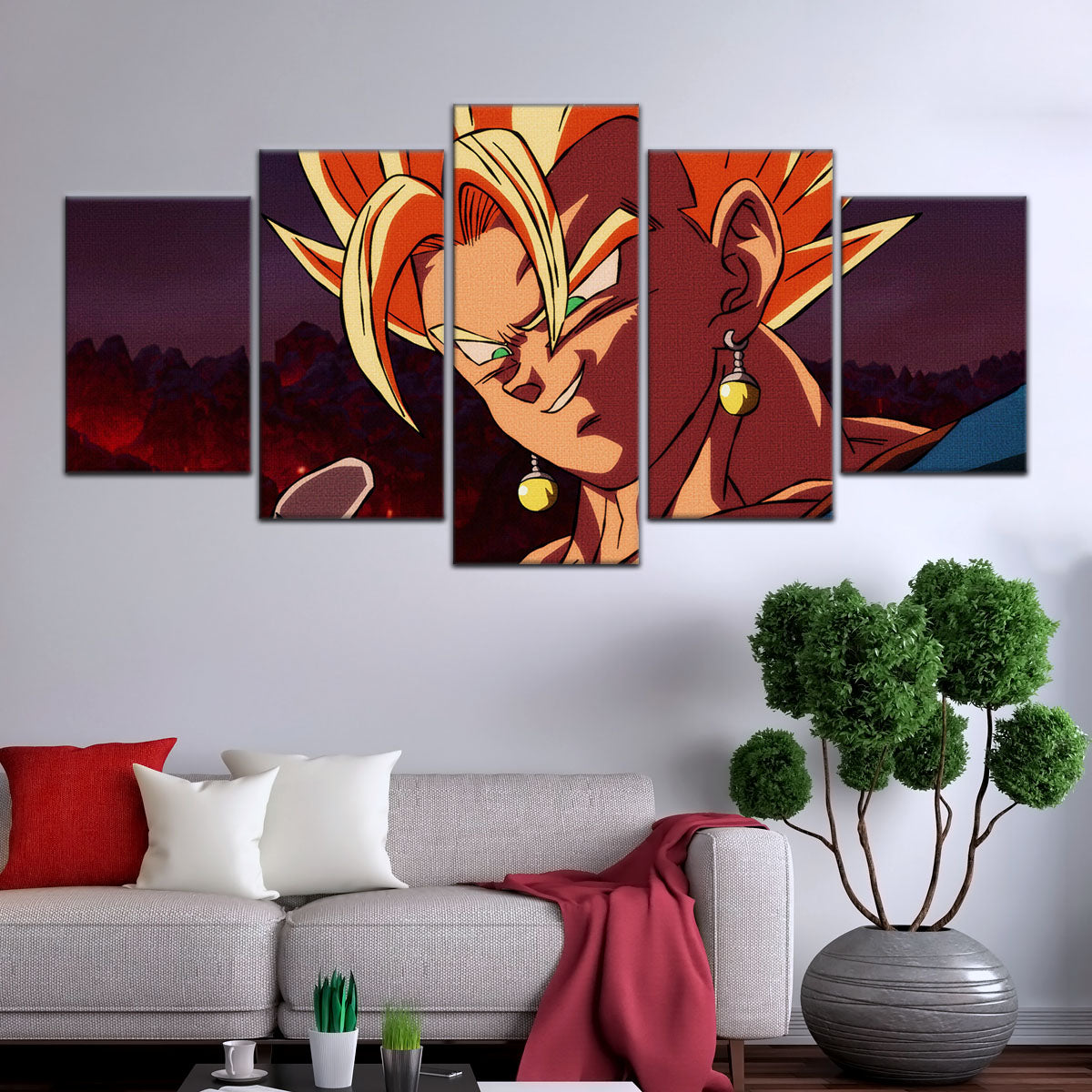 Dragon Ball Canvas Wall Art - DR5130 - Super Saiyan Vegito