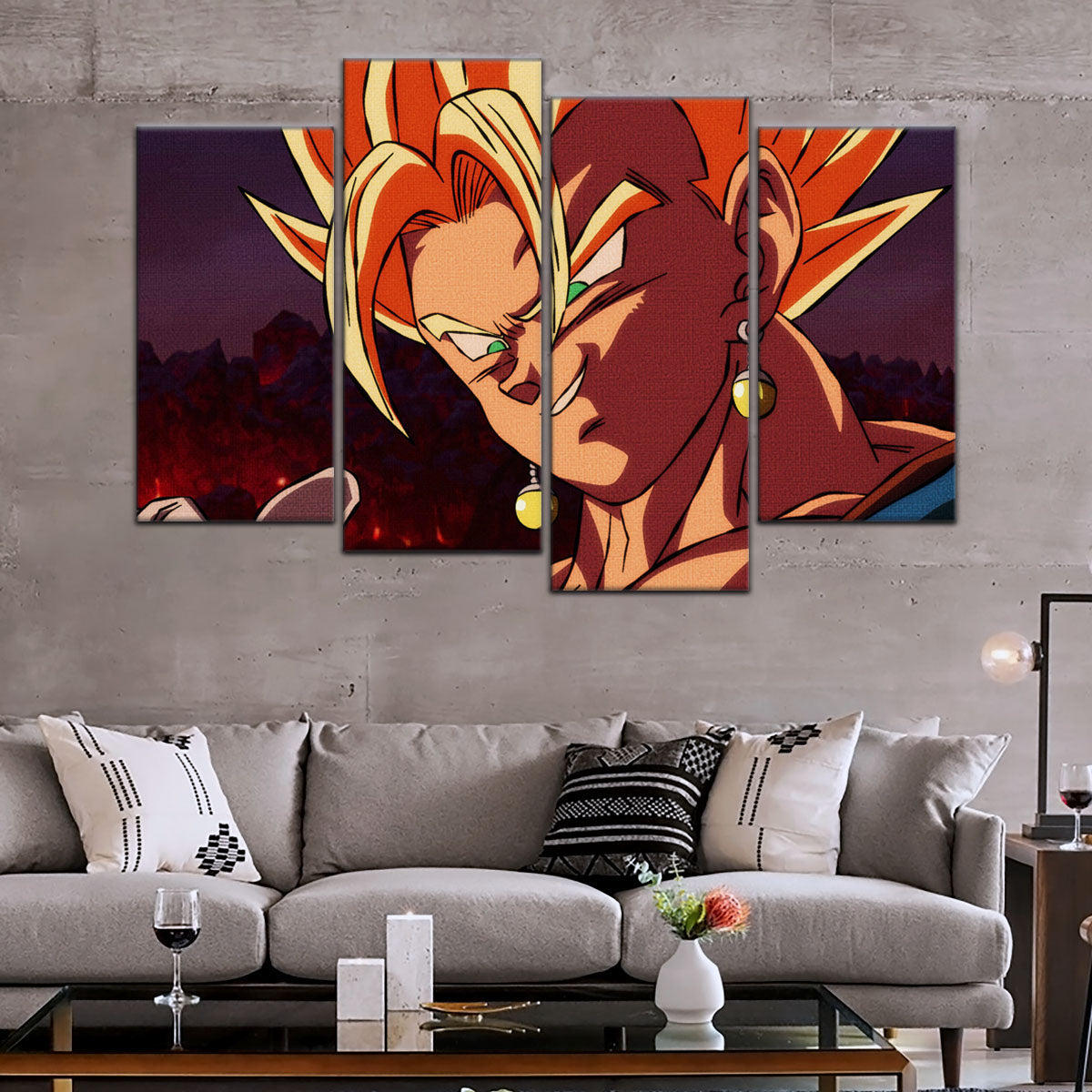 Dragon Ball Canvas Wall Art - DR5130 - Super Saiyan Vegito