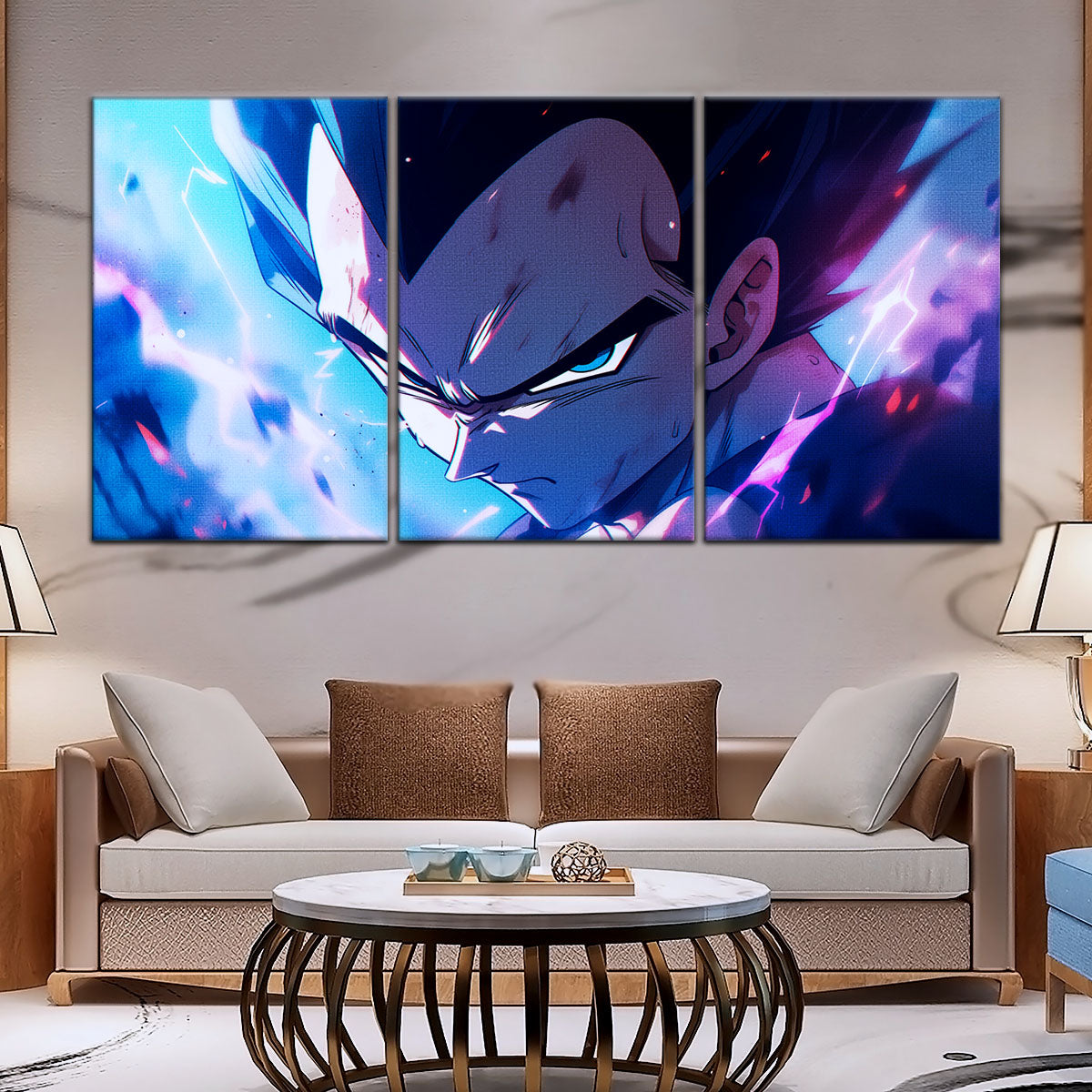 Dragon Ball Super Canvas Wall Art - DR5086 - Super Saiyan Blue Vegeta