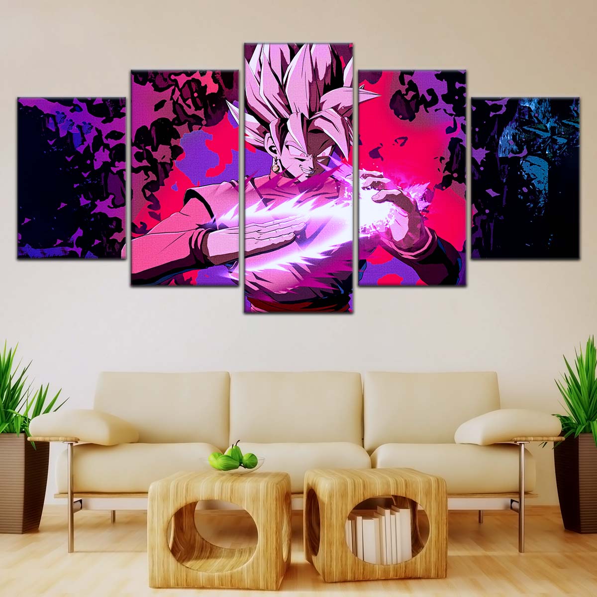 Dragon Ball Wall Art - DR5007 - Black Goku - Super Saiyan Rose - Dragon Ball Super - Dragon Ball Poster - Dragon Ball Canvas