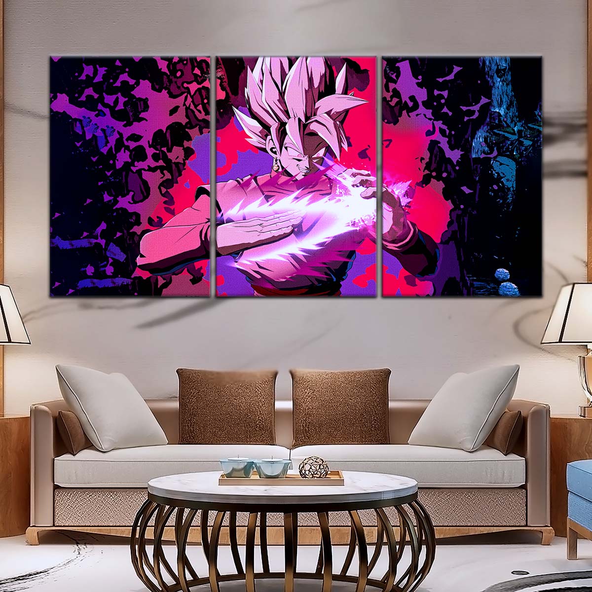 Dragon Ball Wall Art - DR5007 - Black Goku - Super Saiyan Rose - Dragon Ball Super - Dragon Ball Poster - Dragon Ball Canvas