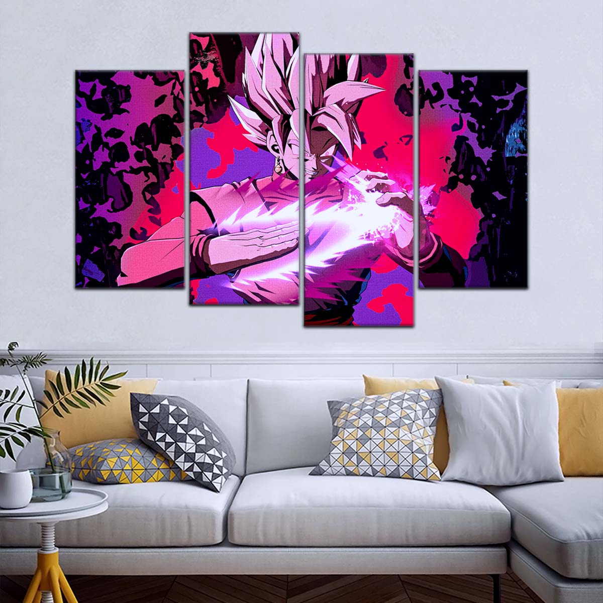 Dragon Ball Wall Art - DR5007 - Black Goku - Super Saiyan Rose - Dragon Ball Super - Dragon Ball Poster - Dragon Ball Canvas