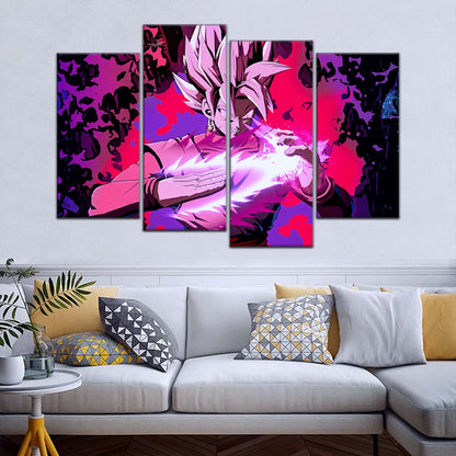 Dragon Ball Wall Art - DR5007 - Black Goku - Super Saiyan Rose - Dragon Ball Super - Dragon Ball Poster - Dragon Ball Canvas