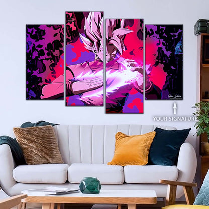 Dragon Ball Wall Art - DR5007 - Black Goku - Super Saiyan Rose - Dragon Ball Super - Dragon Ball Poster - Dragon Ball Canvas