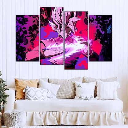 Dragon Ball Wall Art - DR5007 - Black Goku - Super Saiyan Rose - Dragon Ball Super - Dragon Ball Poster - Dragon Ball Canvas