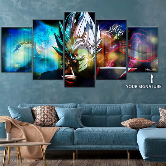Dragon Ball Wall Art - DR5138 - Zamasu Epic Battle - Zamasu Vs Vegito - Dragon Ball Super - Dragon Ball Poster - Dragon Ball Canvas
