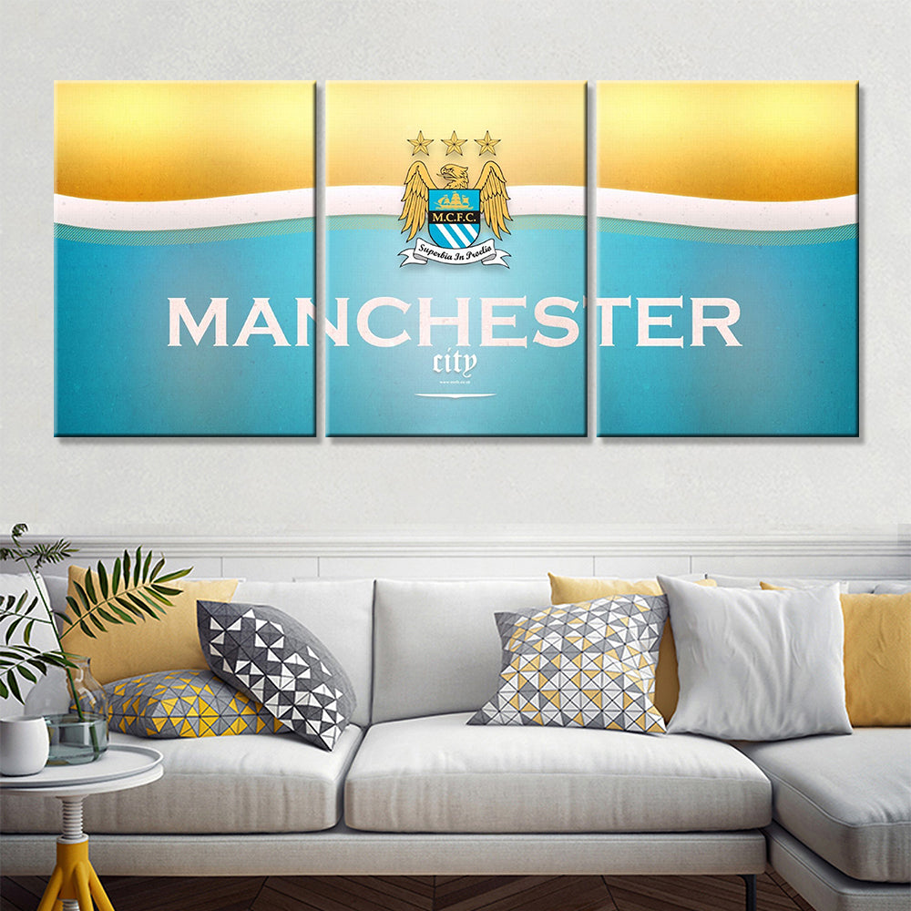 Soccer Canvas Wall Art - FB5021 - Manchester City F.C - MCFC